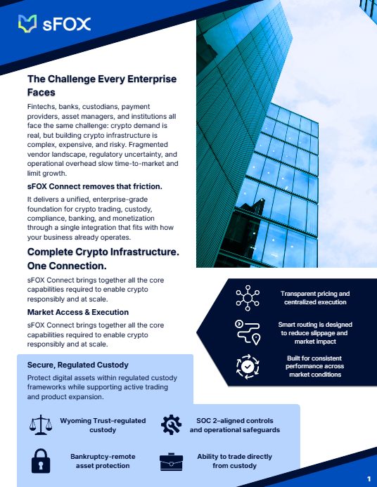 Launch Sfox Connect 2